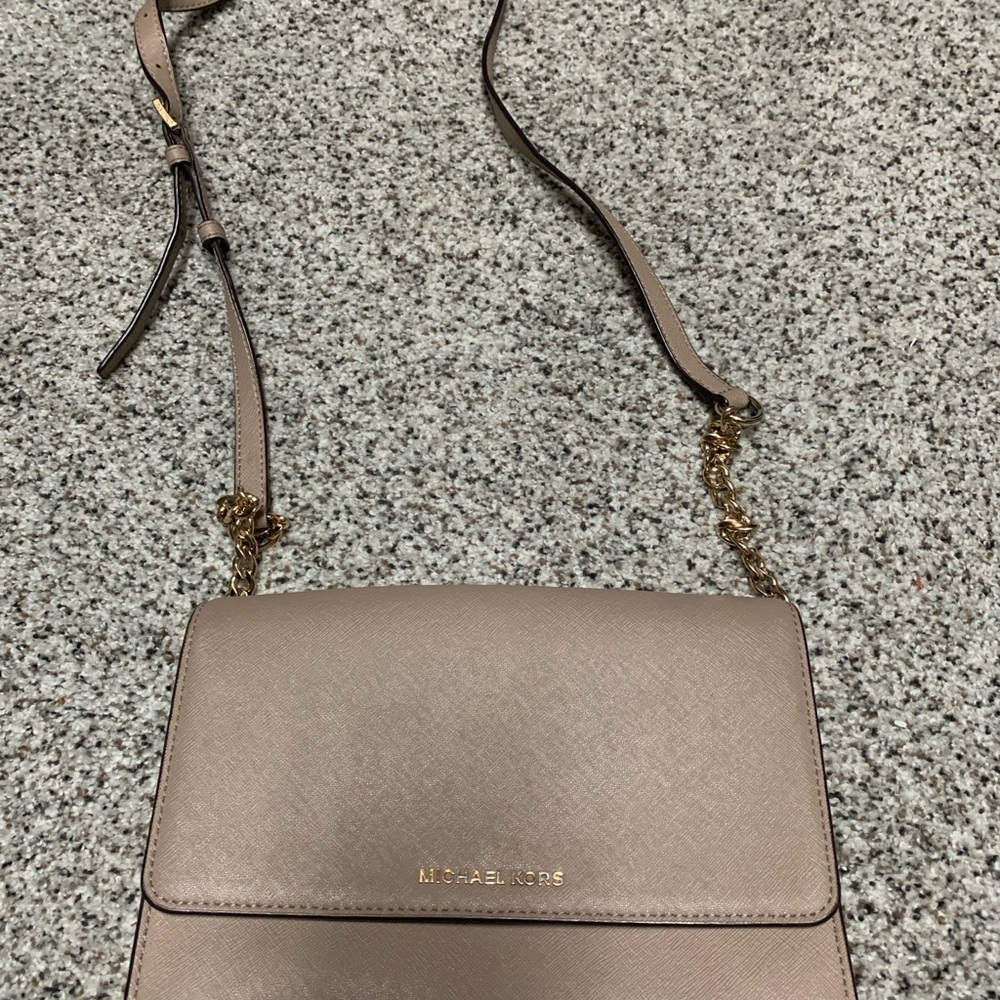 Michael Kors Tan Crossbody Bag with Adjustable Strap